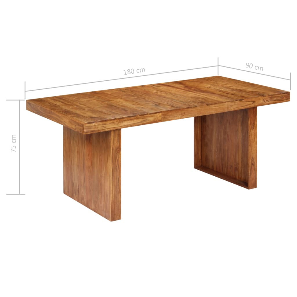 Eettafel 180X90X75 Cm Massief Acaciahout