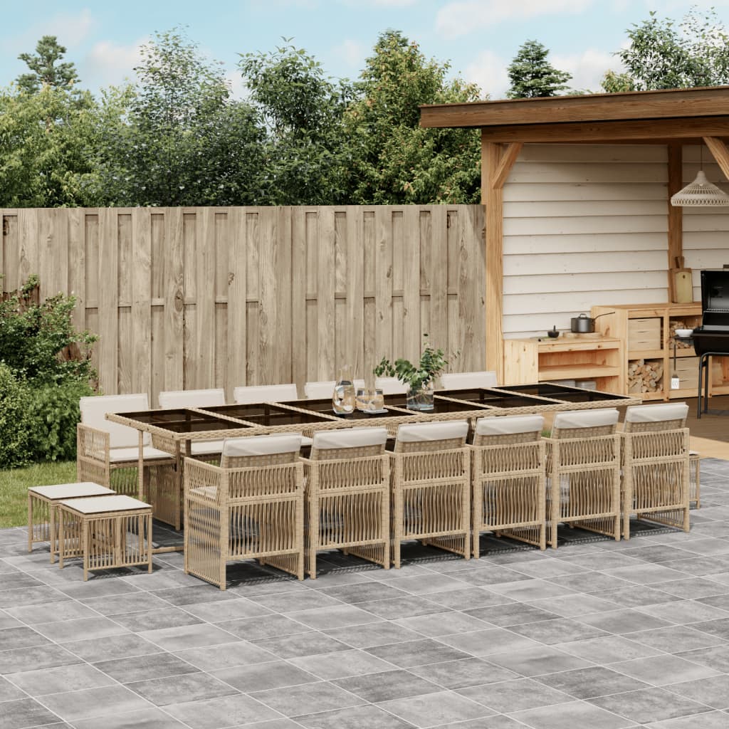 11-Delige Tuinset Met Kussens Poly Rattan