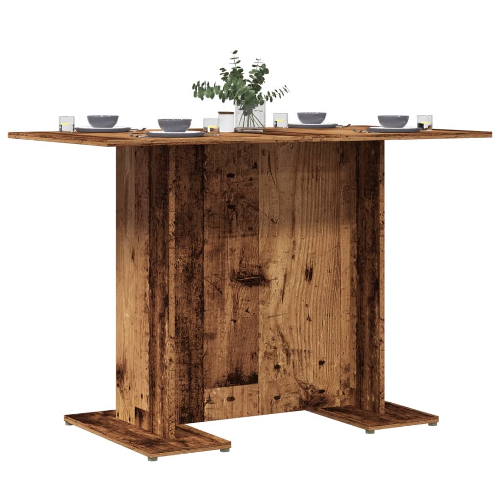 Eettafel 110X60X75 Cm Bewerkt Hout