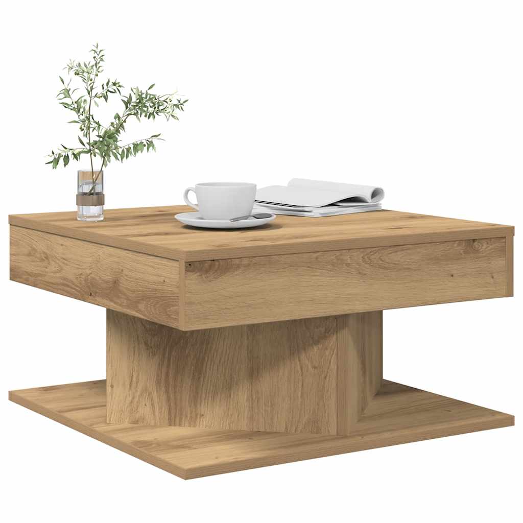 Salontafel 55X55X30 Cm Bewerkt Hout