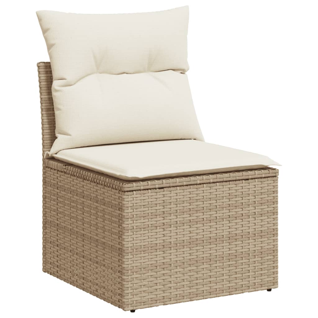 1 Tuinset Met Kussens Poly Rattan