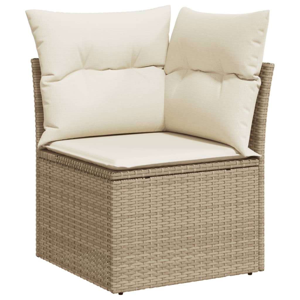 1 Tuinset Met Kussens Poly Rattan